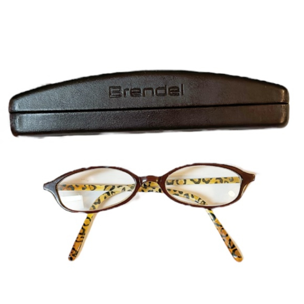 Brendel brown leopard print plastic glasses frames